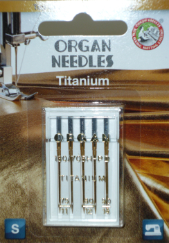Organ TITANIUM Gold Nähmaschinennadel