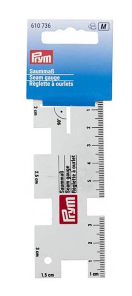 Saummass Metall von Prym, 4cm x 10.4 cm