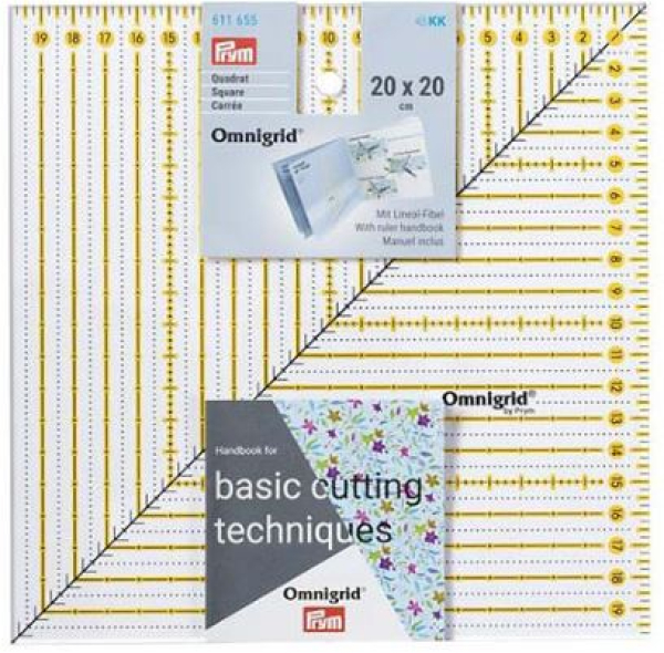 PRYM PATCHWORK LINEAL SQUARE "OMNIGRID", 20x20cm